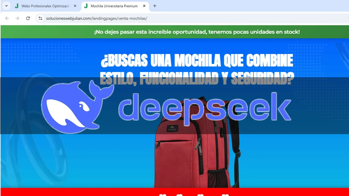 Como crear una Landing Pages con DeepSeek en menos de 5 minutos con este Prompt